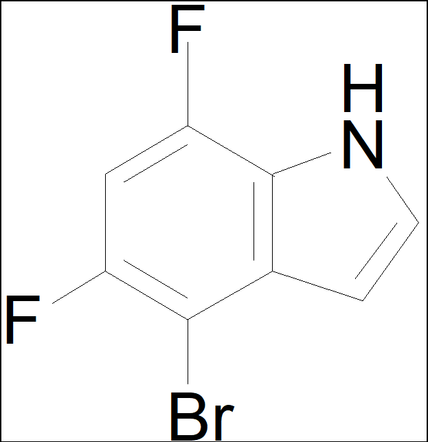 4-Bromo-5,7-difloro-1H-indol; CAS Numarası: 1381878-59-6
